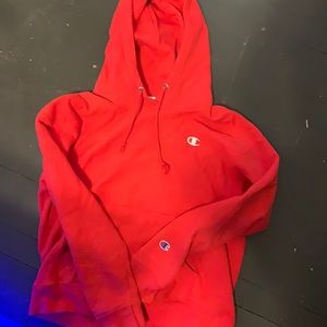 red champion hoodie